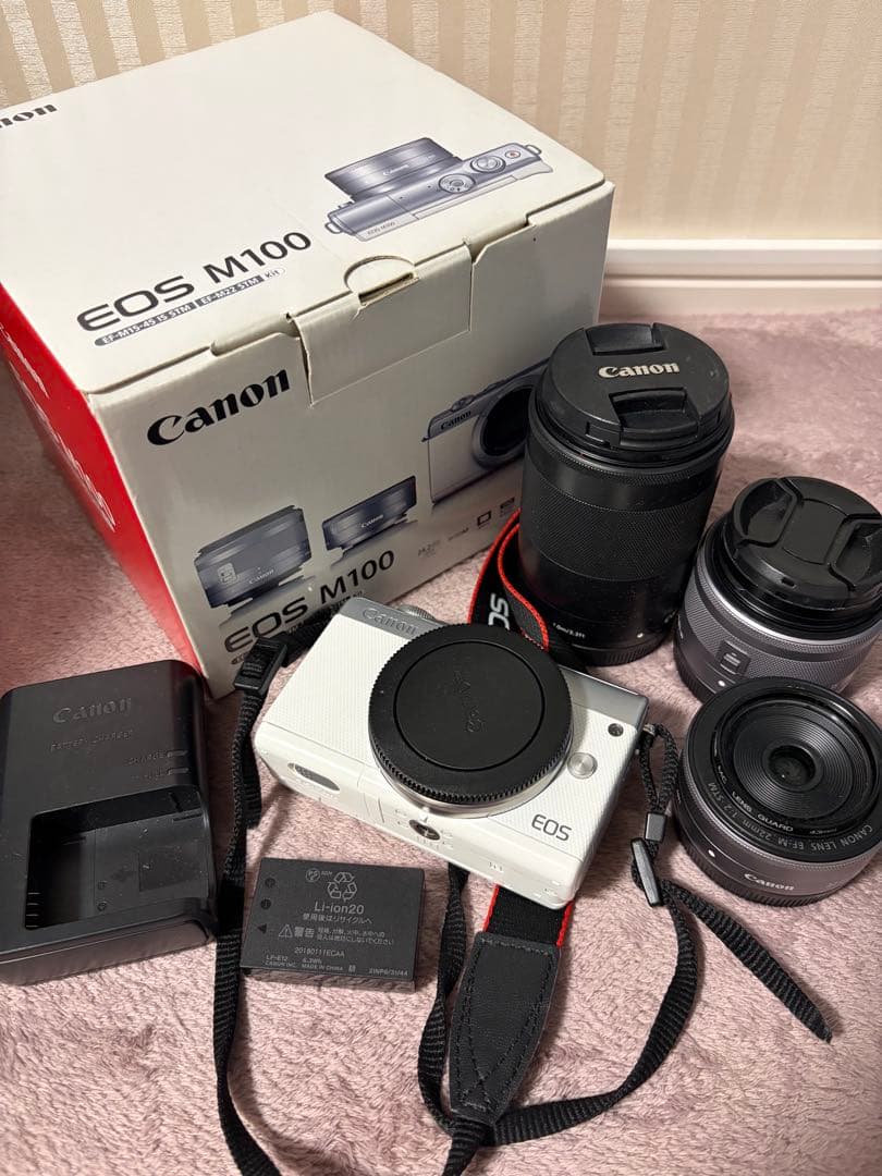 CanonキャノンEOSM100ダブルレンズキット＋望遠ズームレンズ CANON EOS M100 ダブルズームキット 価格比較 - 価格.com
