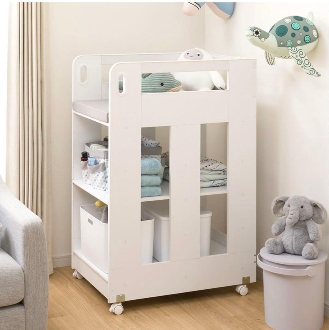 訳あり 新品未使用 ニトリ 移動するオムツ替え台 ベビー家具 直接取引