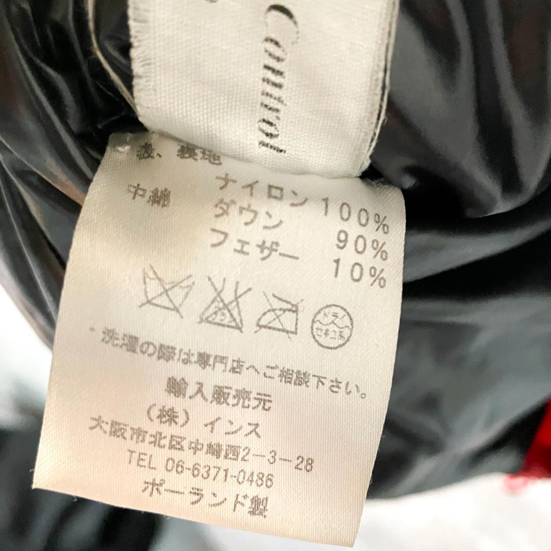 Laplaud ダウンジャケット 長袖 ブラック ロゴ フーディー フェザー