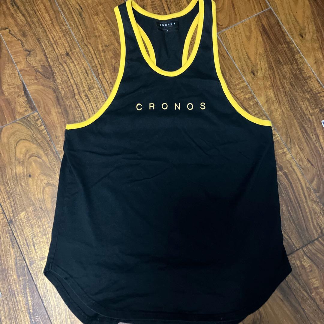 CRONOS タンクトップ S ブラック/イエロー - メルカリ