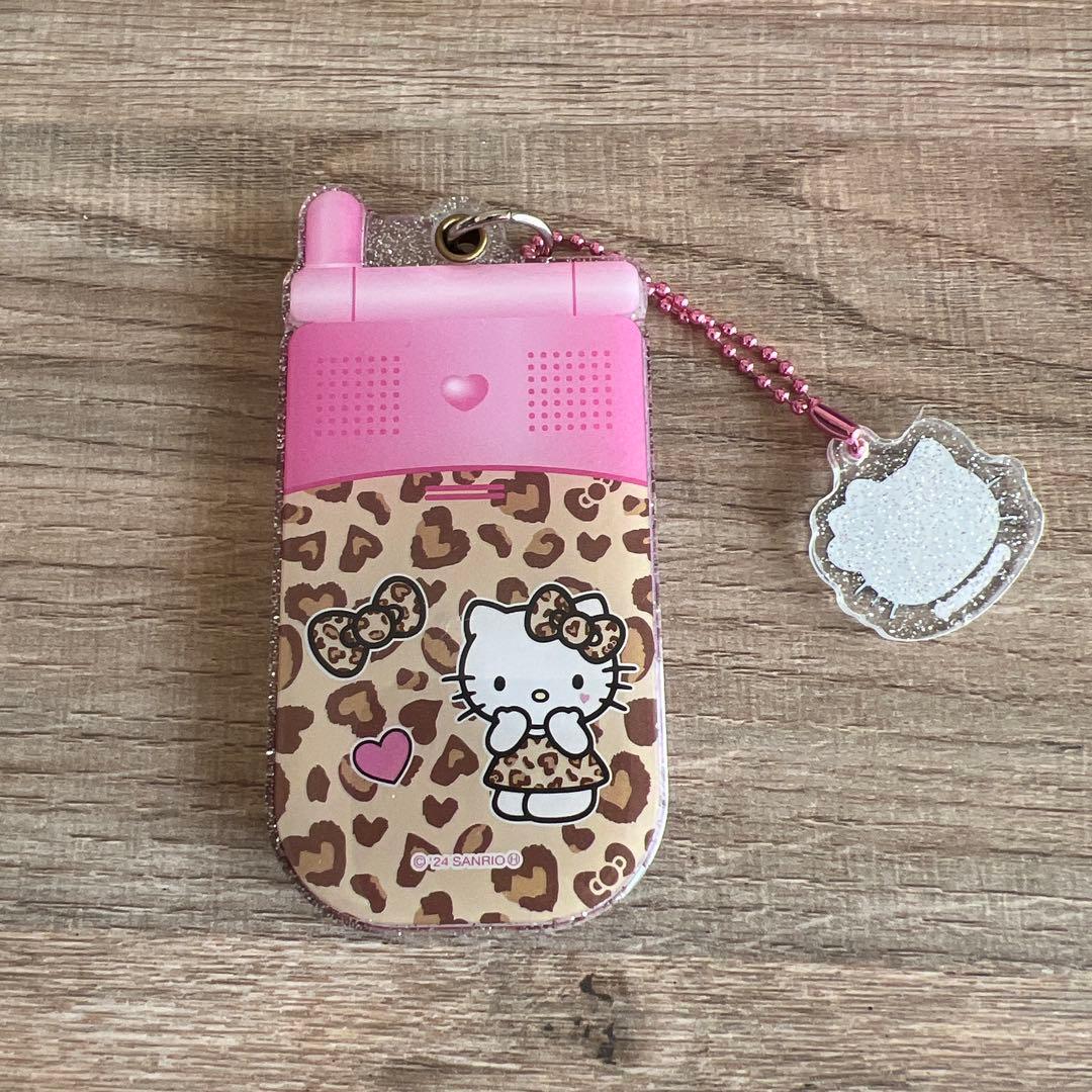 サンリオ ハローキティ ヒョウ柄 ガラケー キーホルダー - メルカリ