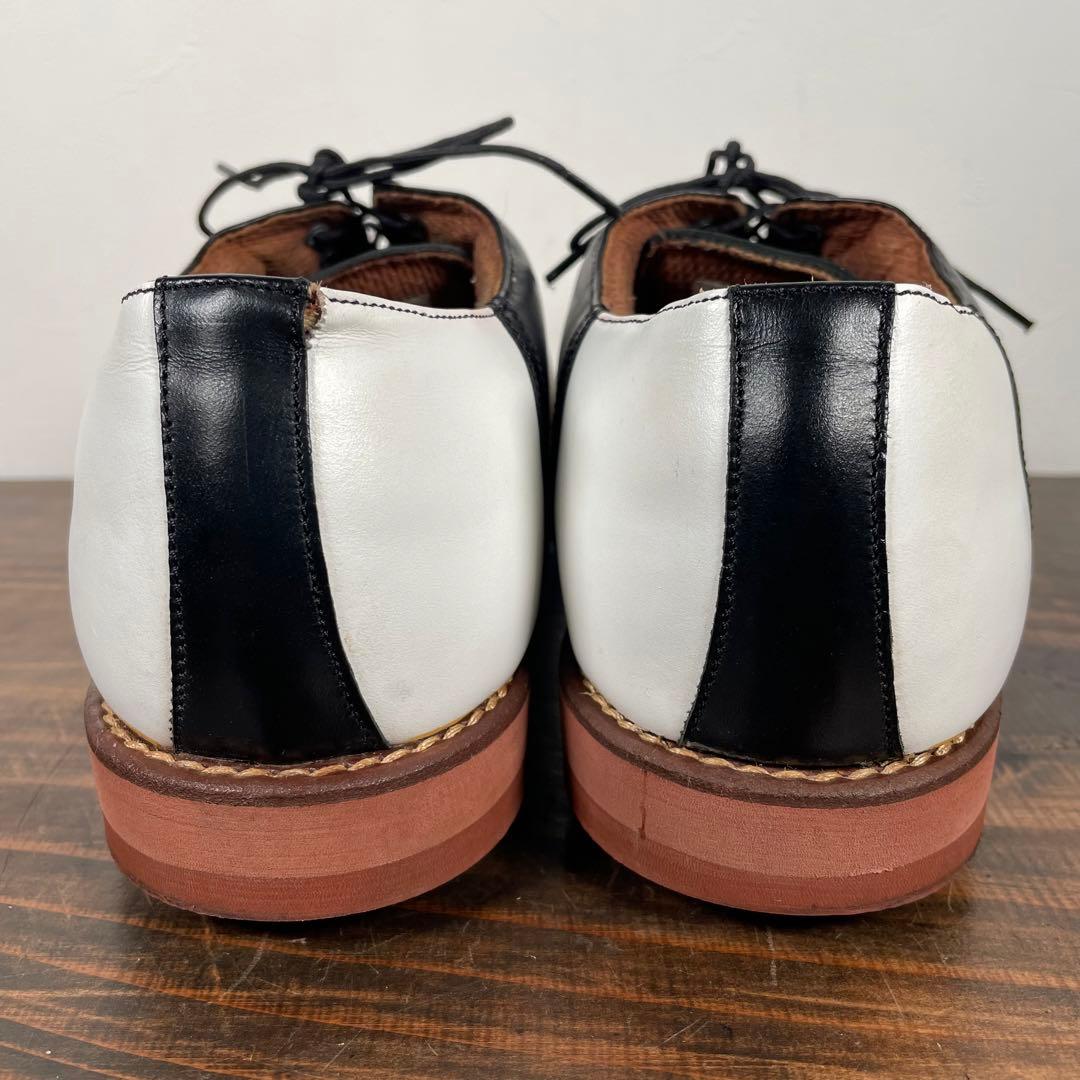 美品】POLO ポロラルフローレン ゴルフシューズ サドルシューズ レザー