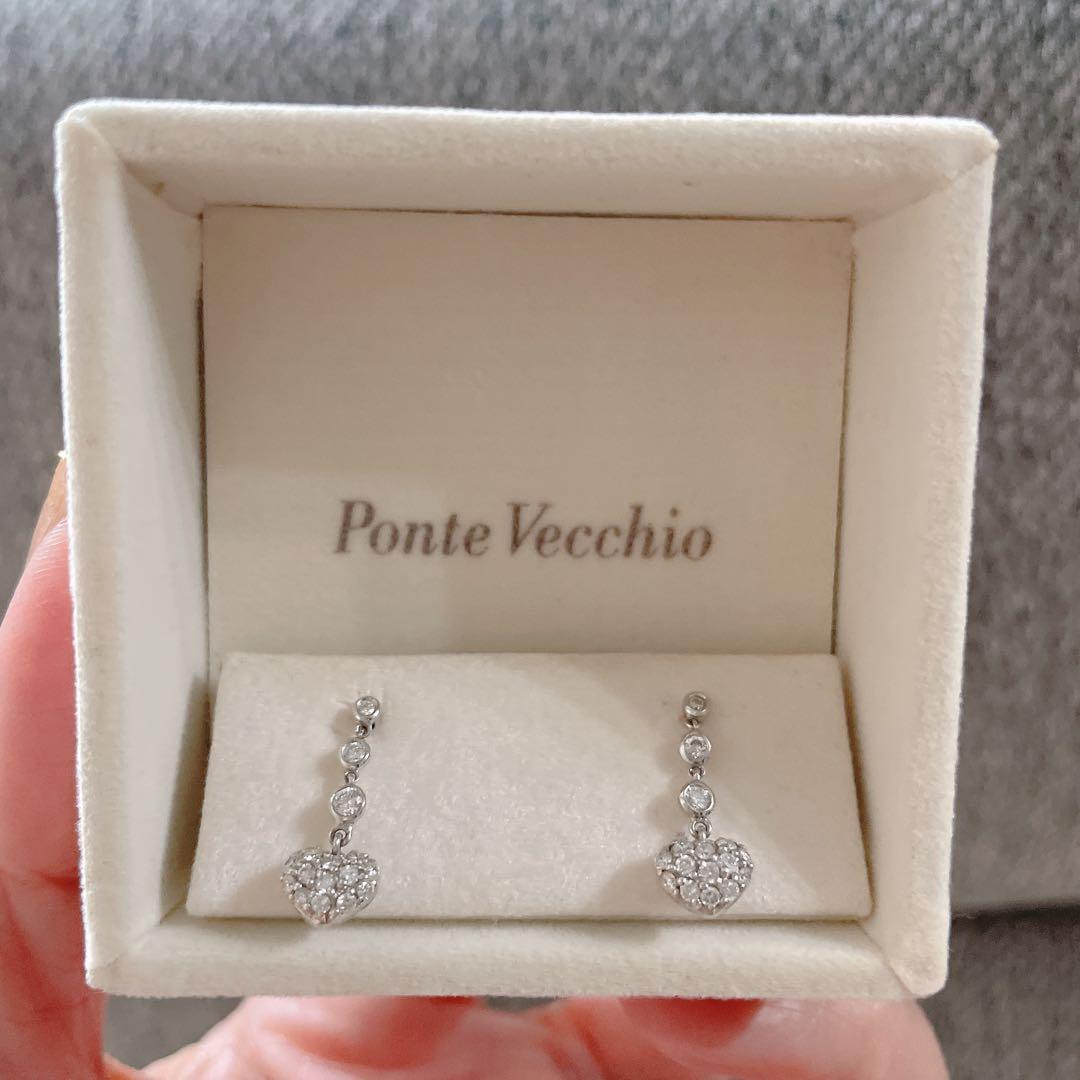 値下げ Ponte Vecchio ポンテヴェキオ ハート ピアス - メルカリ