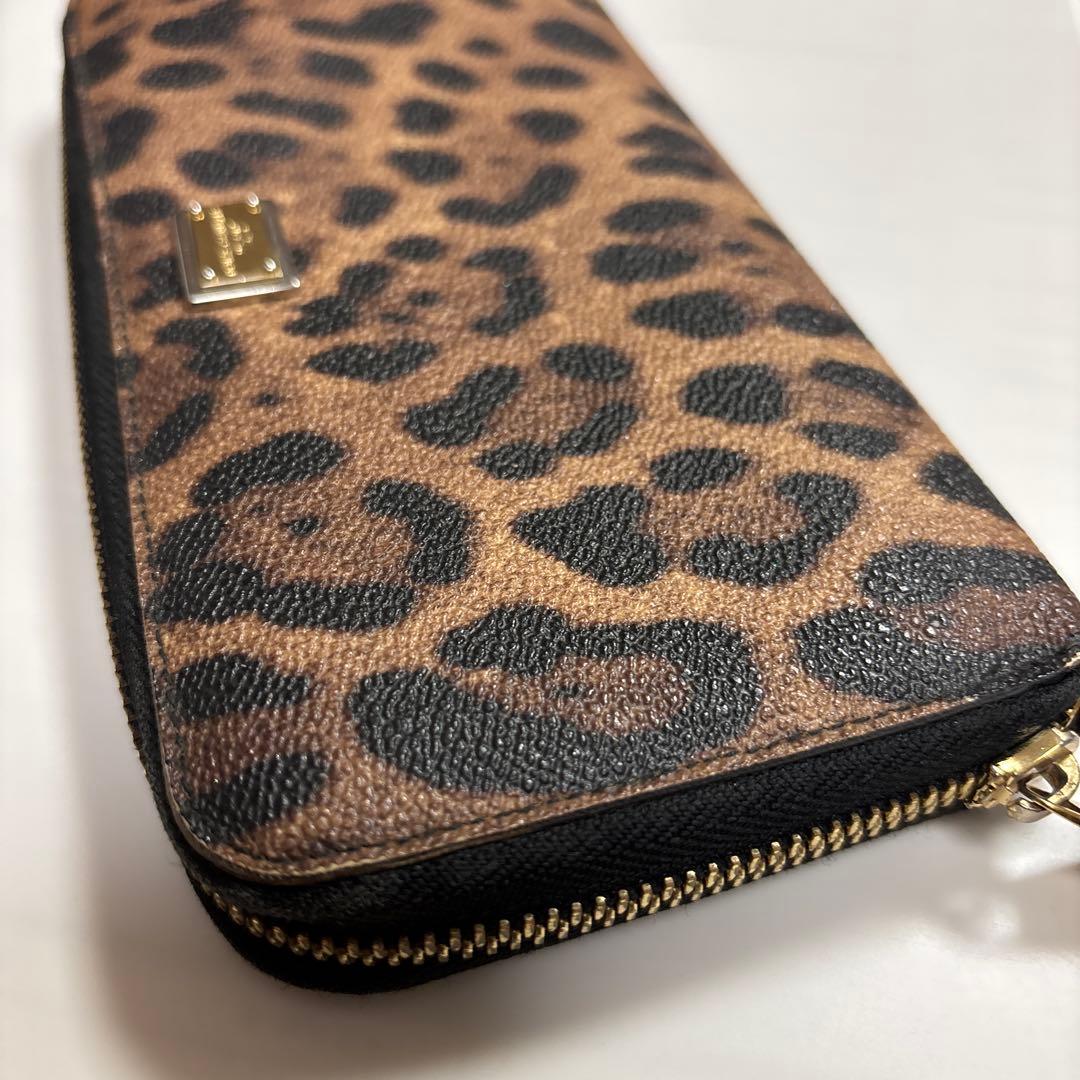 ドルチェ &ガッバーナ ヒョウ柄 レオパード PVCレザー 長財布 正規品