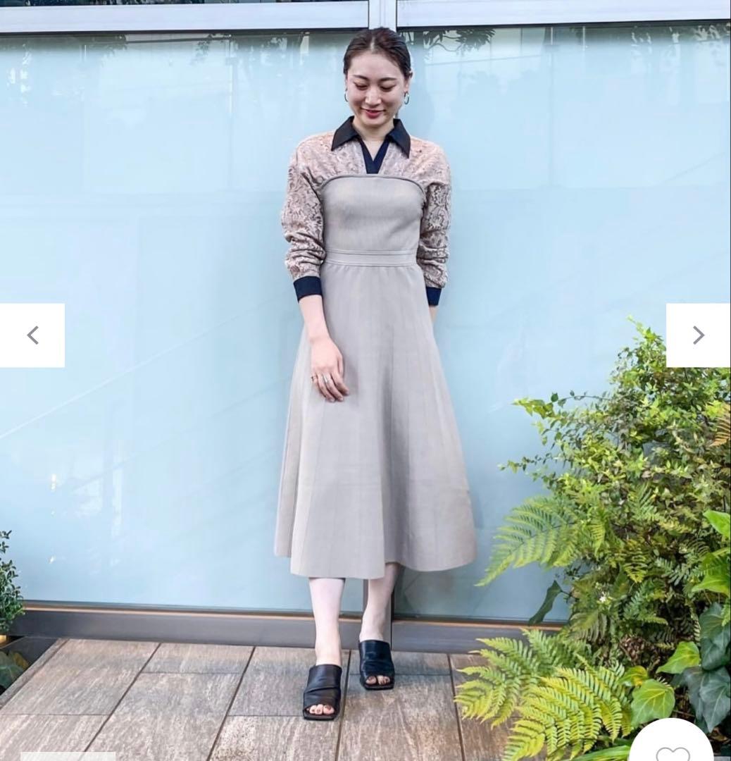 新品タグ付グレースレースレイヤードニットワンピース ダイアグラム