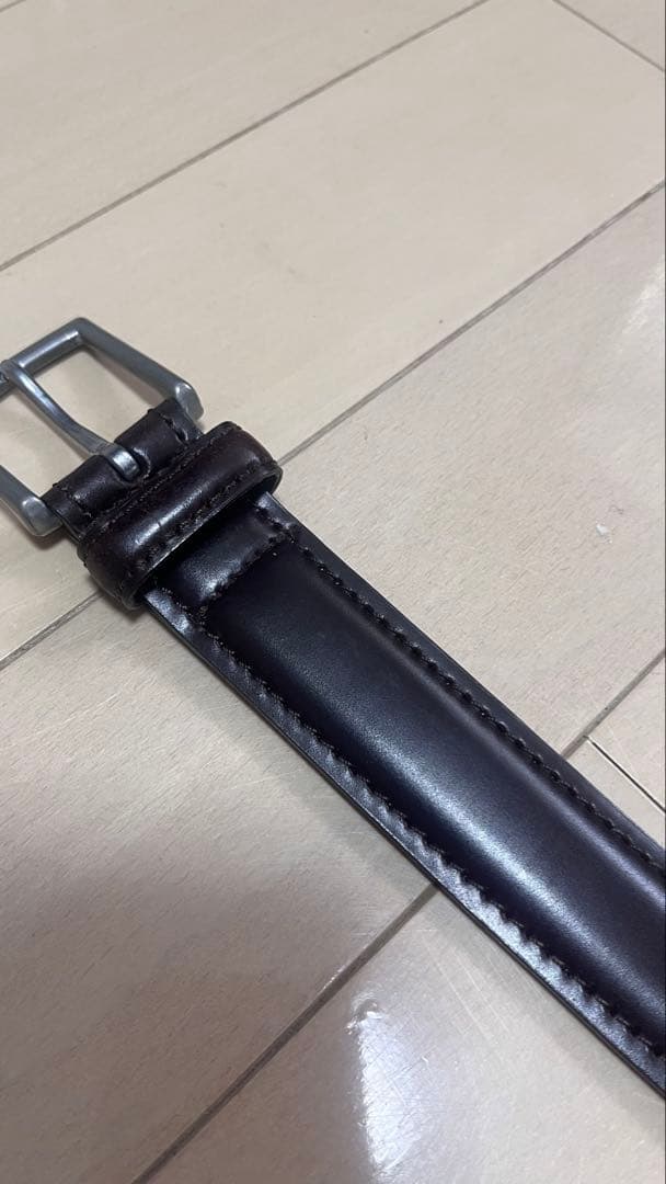 コードバン ベルト バーガンディ SHIPS - メルカリ