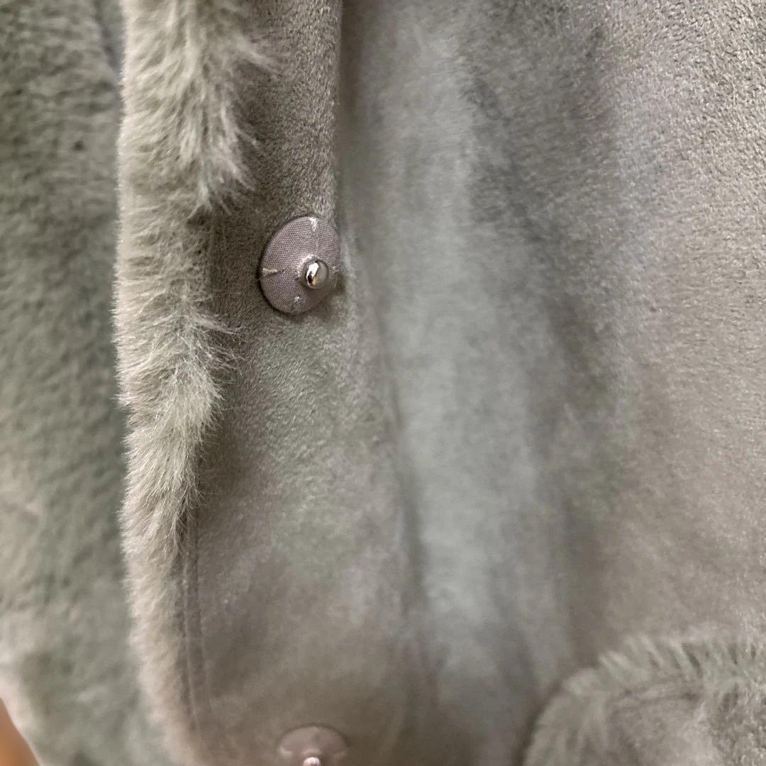 スリードッツ リバーシブル ムートンベスト