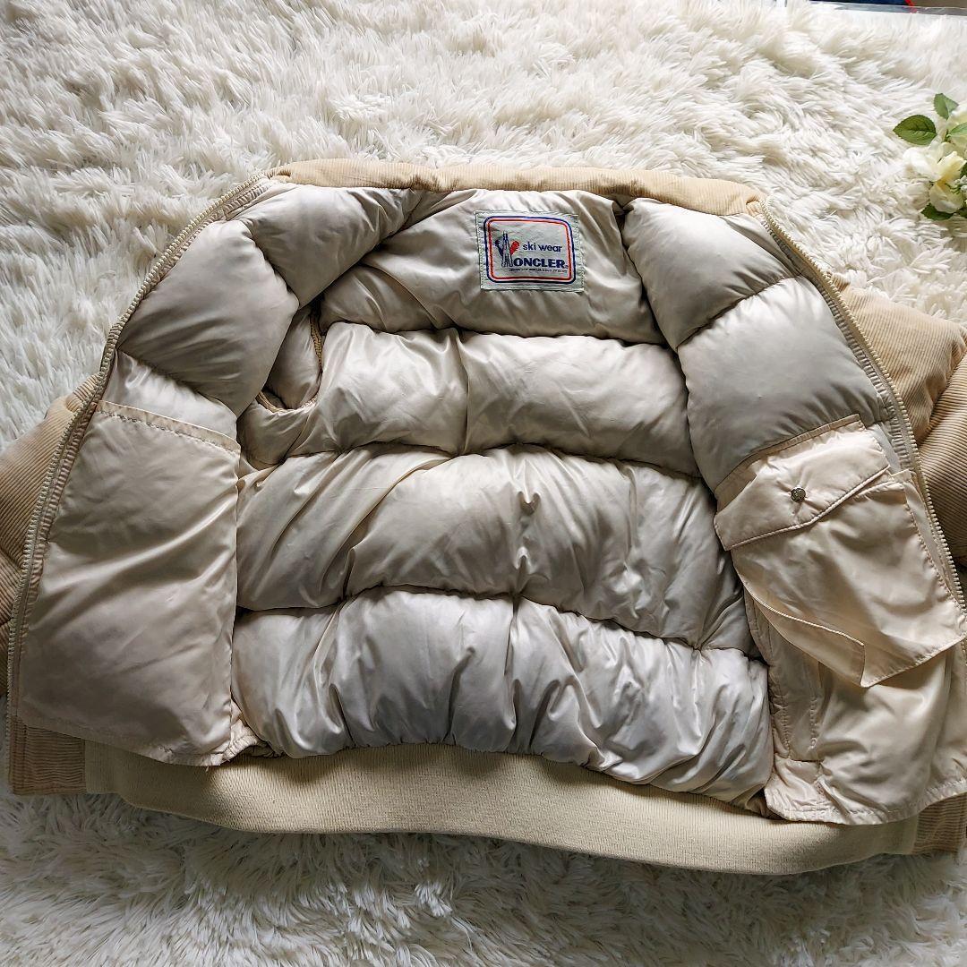 希少 モンクレール アシックス社 ヴィンテージ コーデュロイ ダウン