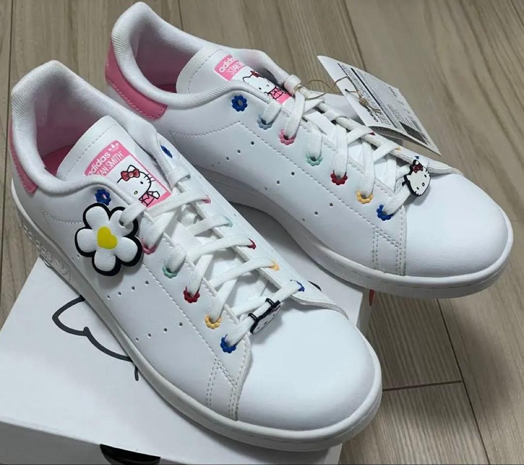 アディダス サンリオ ハローキティ スタンスミス スニーカー 24.0cm