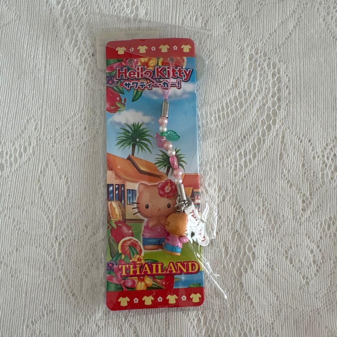 【匿名配送】ご検討キティ 根付 タイ日焼けサワディーカー！ レア ご当地キティ 根付 タイ サワディーカー 新品 日焼けキティ