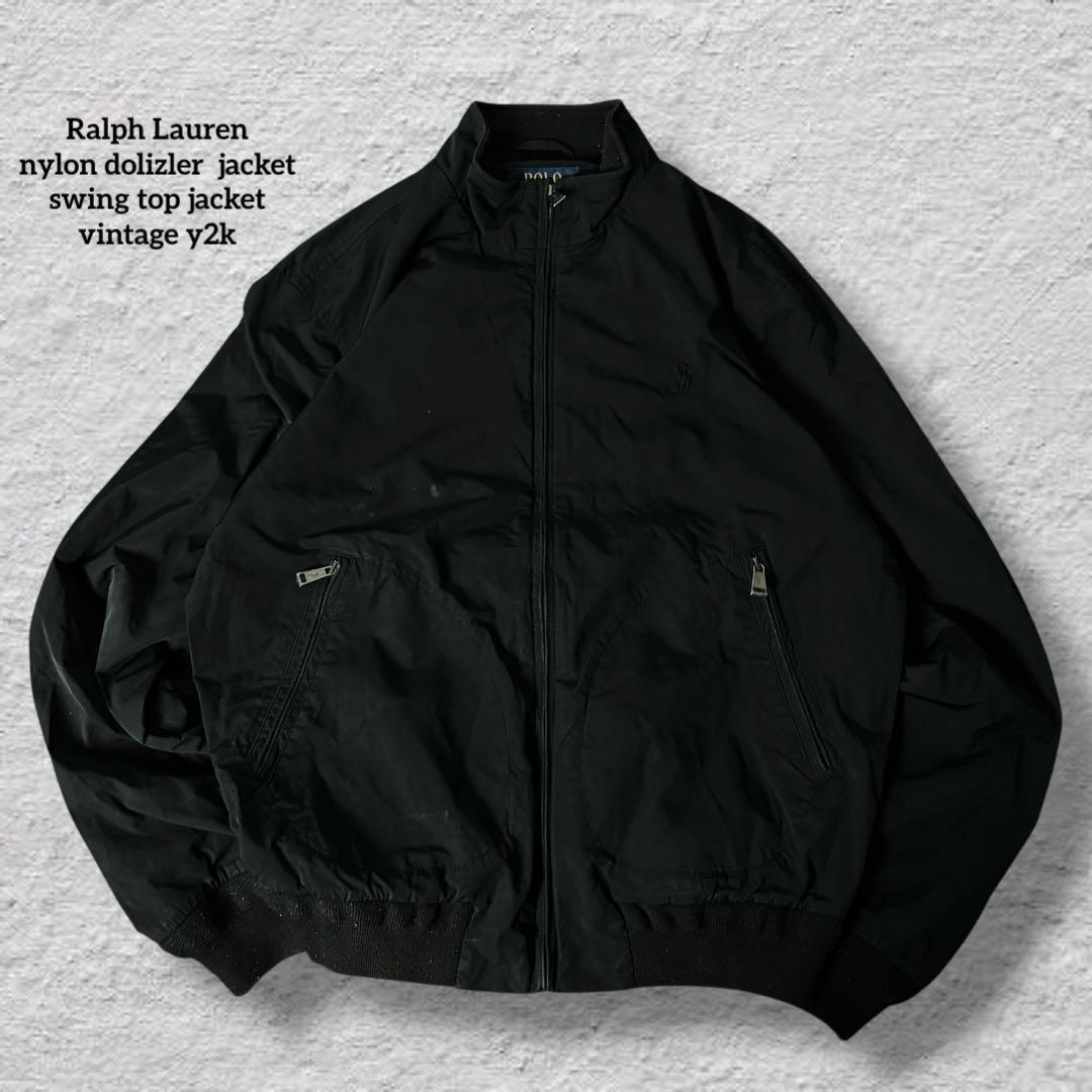 ttラルフローレンドリズラージャケットスイングトップブラックポニー古着 ラルフローレンドリズラージャケットスイングトップブラックポニー古着