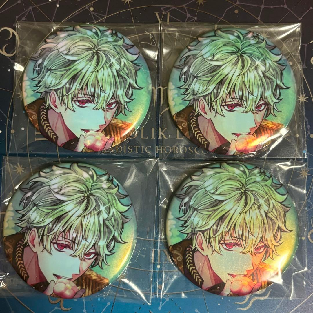 あくねこ 悪魔執事と黒い猫 ハナマル birthday缶バッジ4点まとめ売り