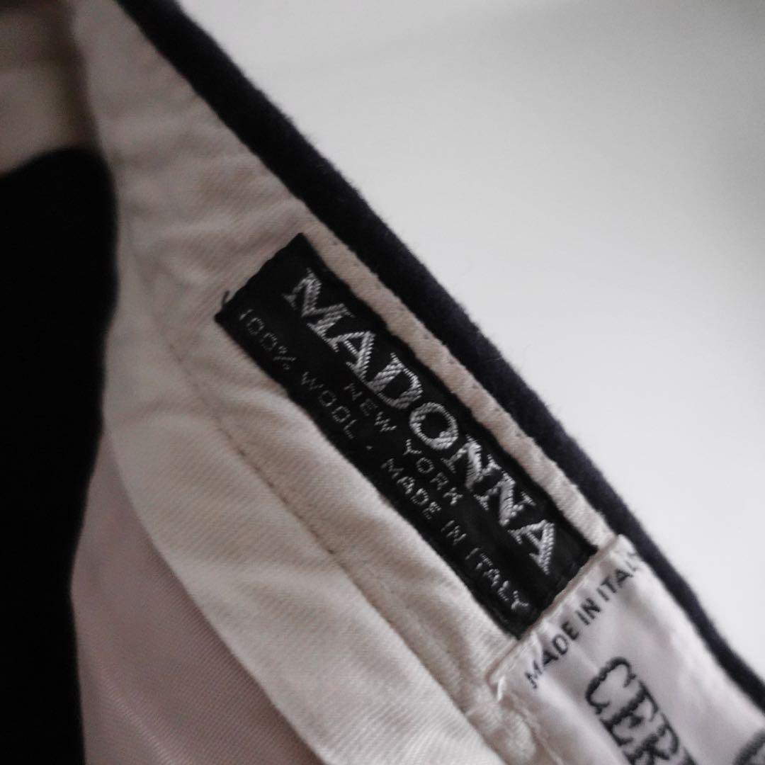 1970s CERRUTI 1881 ウールフランネル 2タッワイドトラウザーズ