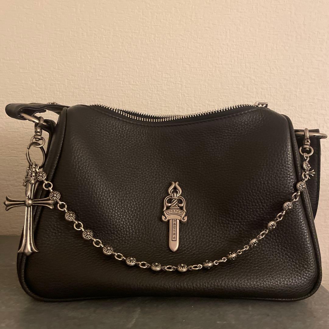 希少 クロムハーツ レザーバッグ SQUIRRELY JO モニカ 希少 クロム