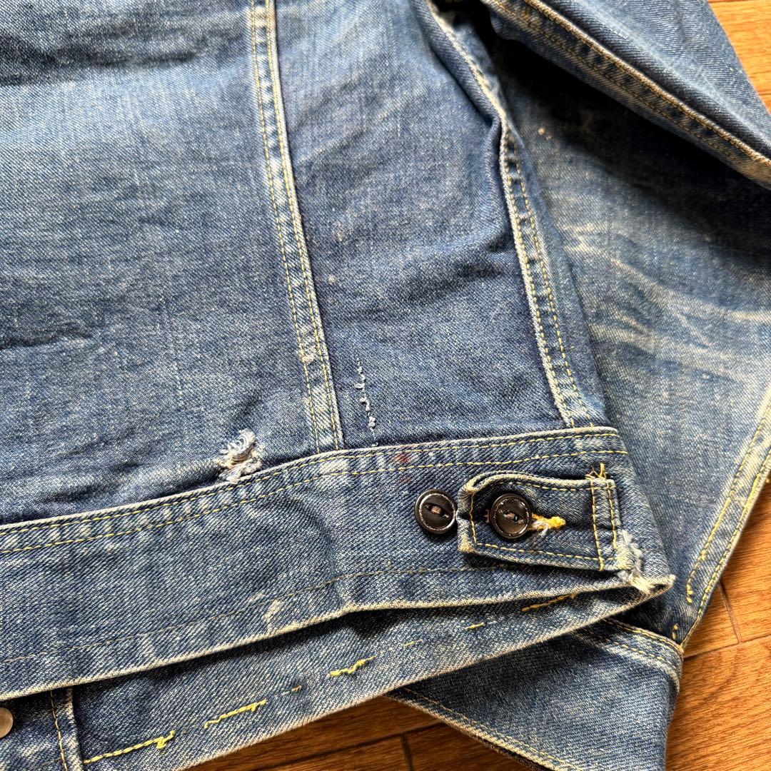 ペンキ 雰囲気◎ 60s Lee 101-j デニムジャケット ビンテージ Lee