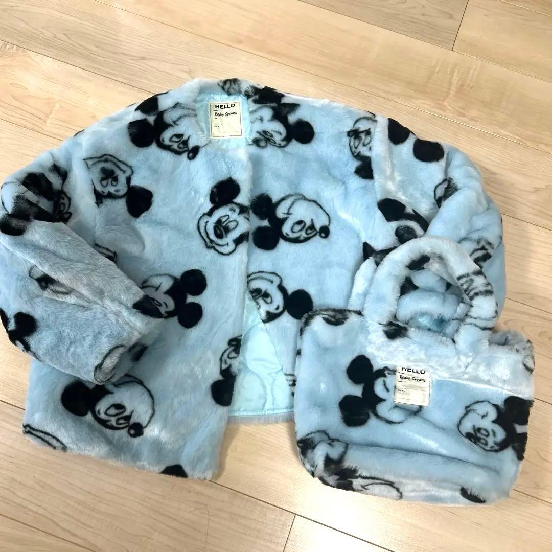 未使用　ロデオクラウンズ　ディズニー　ミッキーマウス　ファー　ジャケット 楽天市場】(MICKEY) FAUX FUR コート RODEO CROWNS WIDE BOWL ロデオ