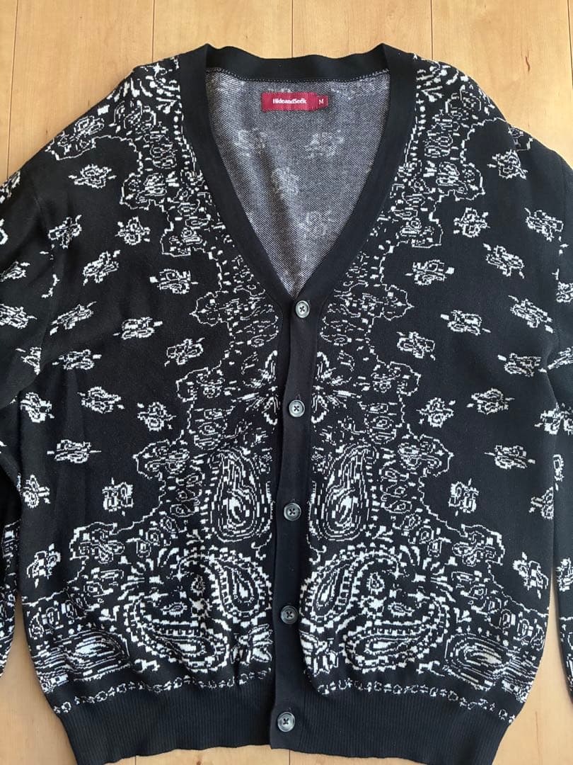 j*w様 HideandSeek ペイズリー柄カーディガン Mサイズ 2026年最新】HIDEandSEEK カーディガンの人気アイテム - メルカリ