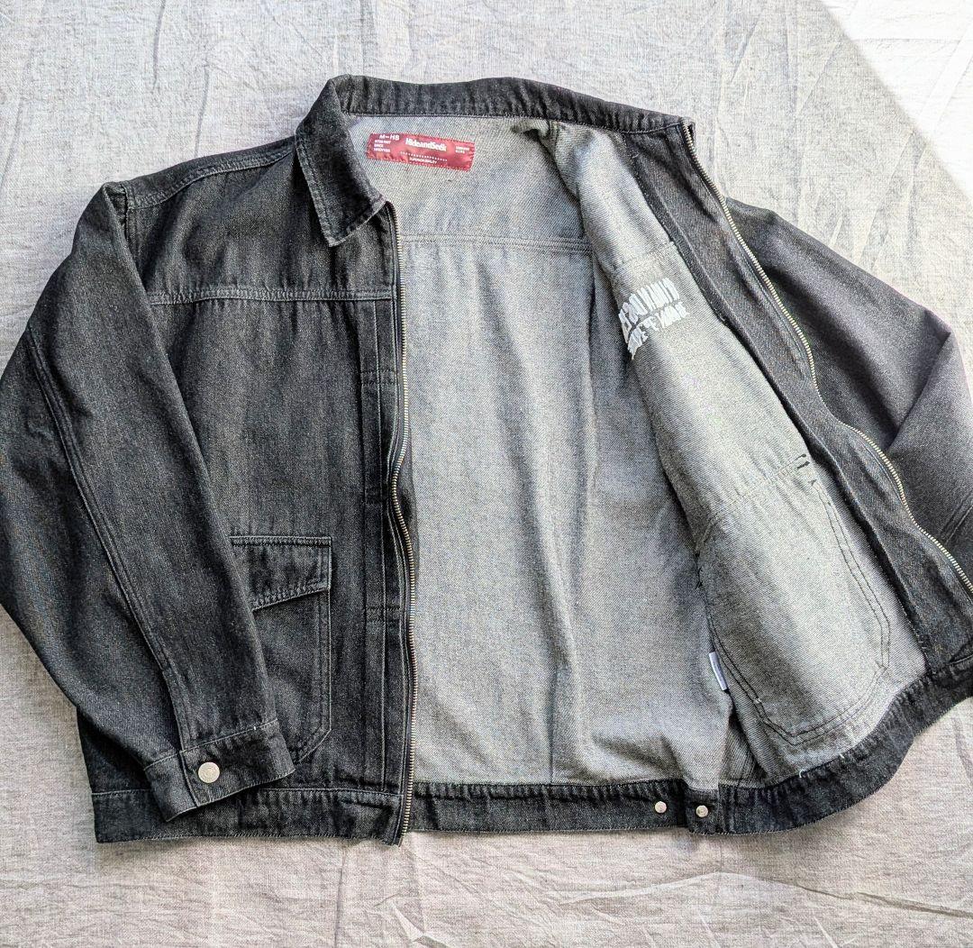 は*ん様 【HIDE AND SEEK】デニムジャケット ブラック Mサイズ - メルカリ
