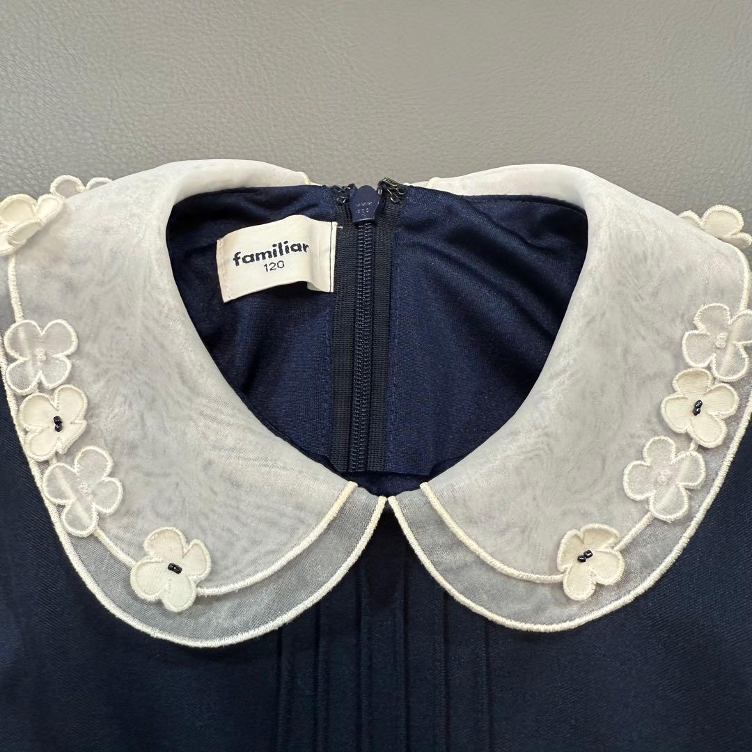 ☆美品☆ ファミリア ワンピース 120 フォーマル 卒園式 入学式 発表会