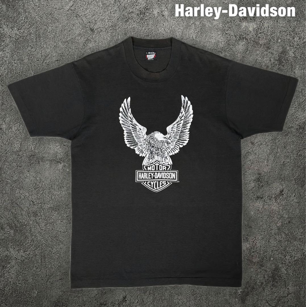 Harley-Davidson 80s 90s イーグル Tシャツ ハーレー 鷲 - メルカリ
