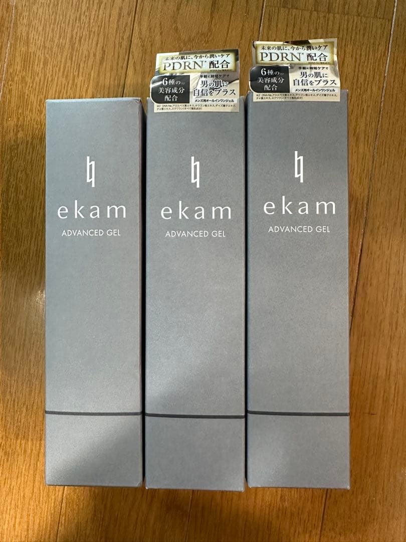 ekam エカム アドバンスドジェル オールインワンジェル メンズ スキンケア Amazon.co.jp: 【1本5役で朝10秒】ekam エカムアドバンスドジェル