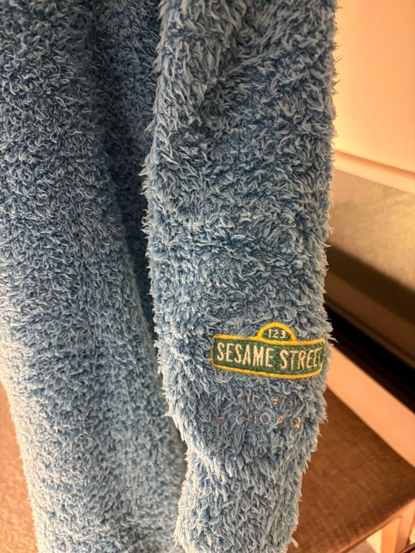 未使用ジェラートピケクッキーモンスターワンピース青ブルーPWNO235008