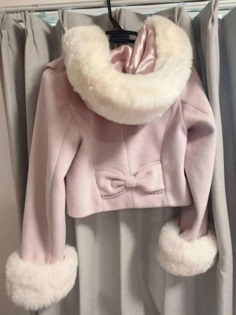 リズリサ lizlisa ビジューリボンショートフードコート - メルカリ