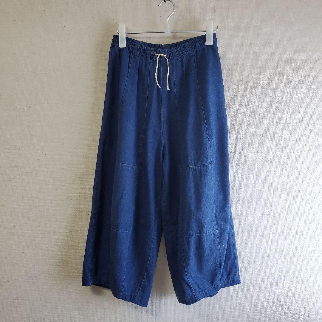 Needles ニードルズ デニム ガウチョパンツ qv159-01.jpg