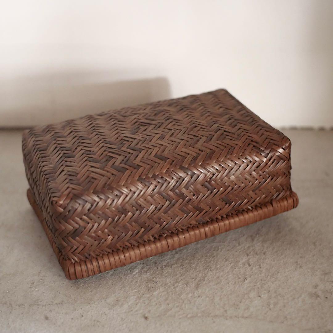 カゴ つづら 行李 弁当箱 古家具 古道具 アンティーク 昭和レトロ