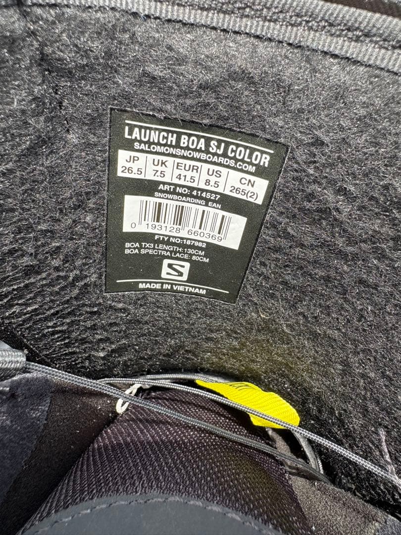 な*き様 Salomon Launch BOA SJ 26.5cm スノーボード