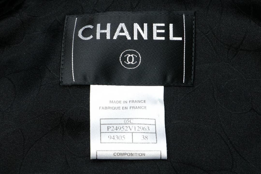 シャネル P24952V12963 ウール ジャケット ブラック 38 ツイード