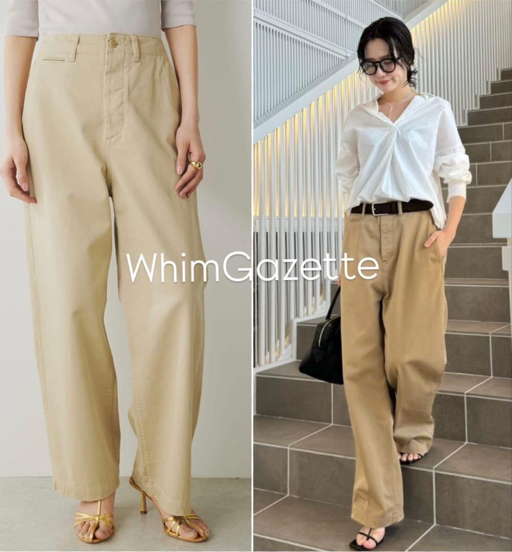 【美品】2025 WhimGazetteバイオ加工チノパンツ 美品】2025 WhimGazetteバイオ加工チノパンツ