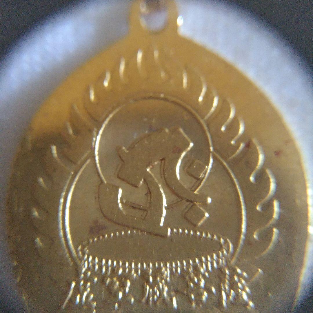 K18。K24。虚空蔵菩薩。18金。純金。ペンダント。仏像。仏教。中古。5.3g