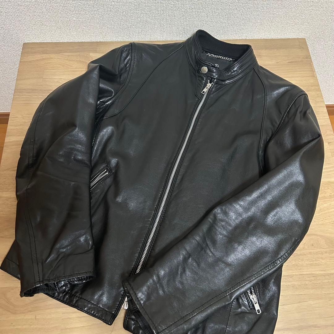 Beauty & Youth シープスキン シングルライダース レザージャケット BEAUTY＆YOUTH UNITED ARROWS 革ジャン ライダース シープレザー