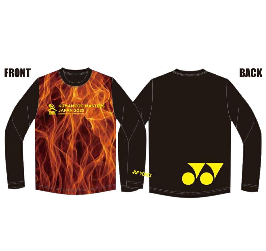 熊本マスターズ2025 バドミントン 長袖シャツ ロングTシャツ - メルカリ