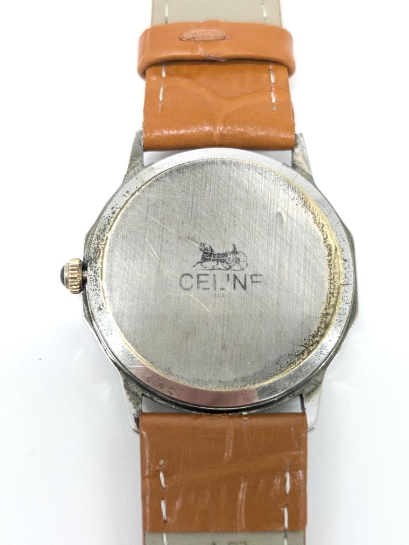 稼働/新品電池 セリーヌ クォーツ レディース 腕時計 ラウンド
