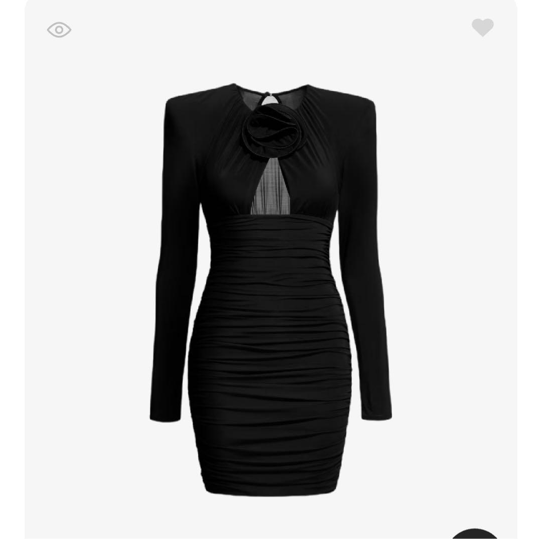 Magda Butrym@ H&M ローズモチーフショルダーパッドワンピース