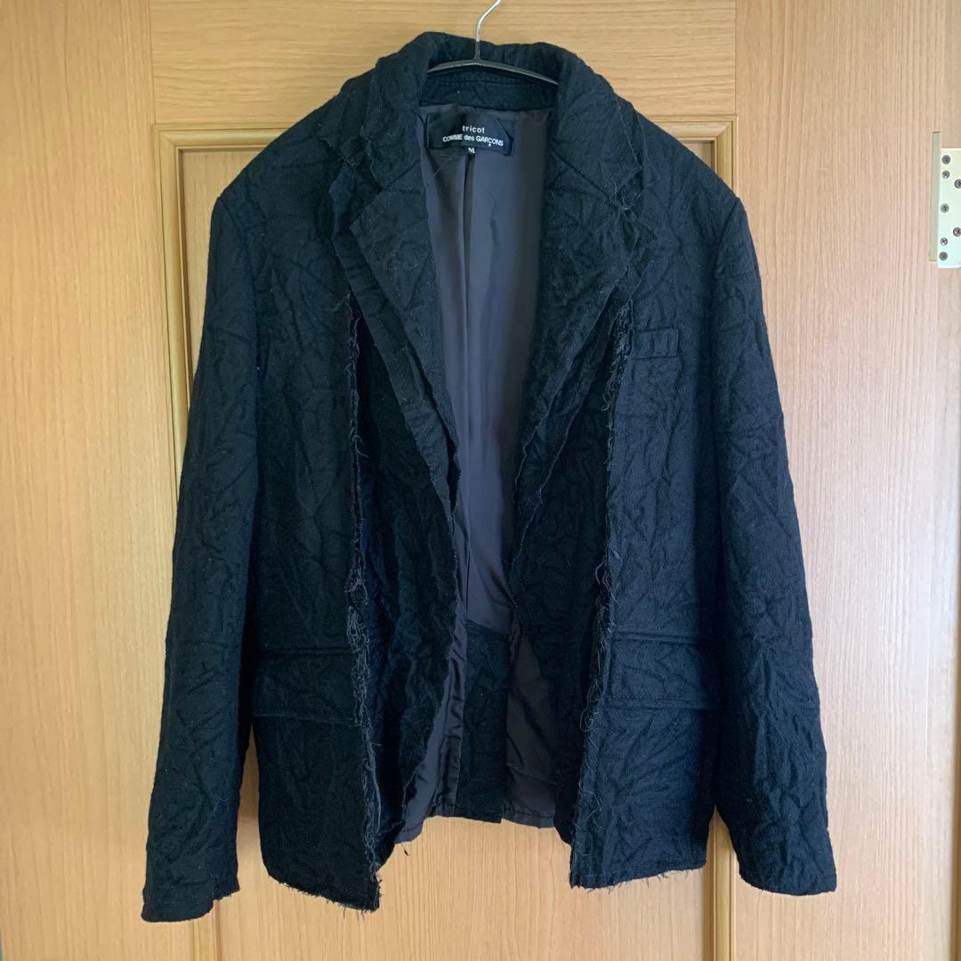 トリココムデギャルソン シワ加工再構築ジャケット ヴィンテージ