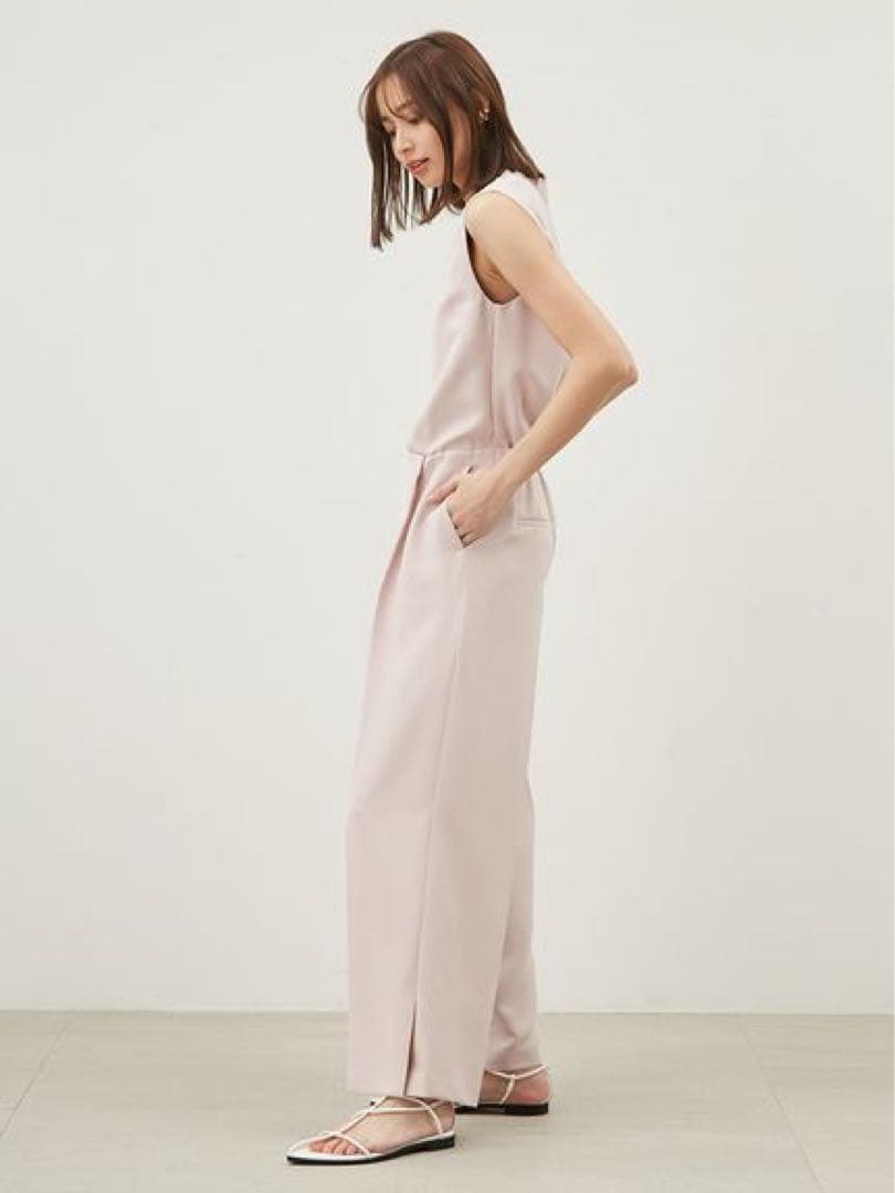 ミラオーウェン【完売】ウエストゴムイージーケアオールインワン