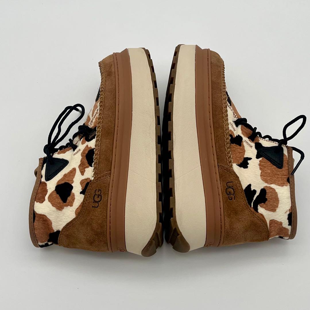 UGG アグ NEUMEL COW PRINT 厚底 ブーツ 22.5cm カウ