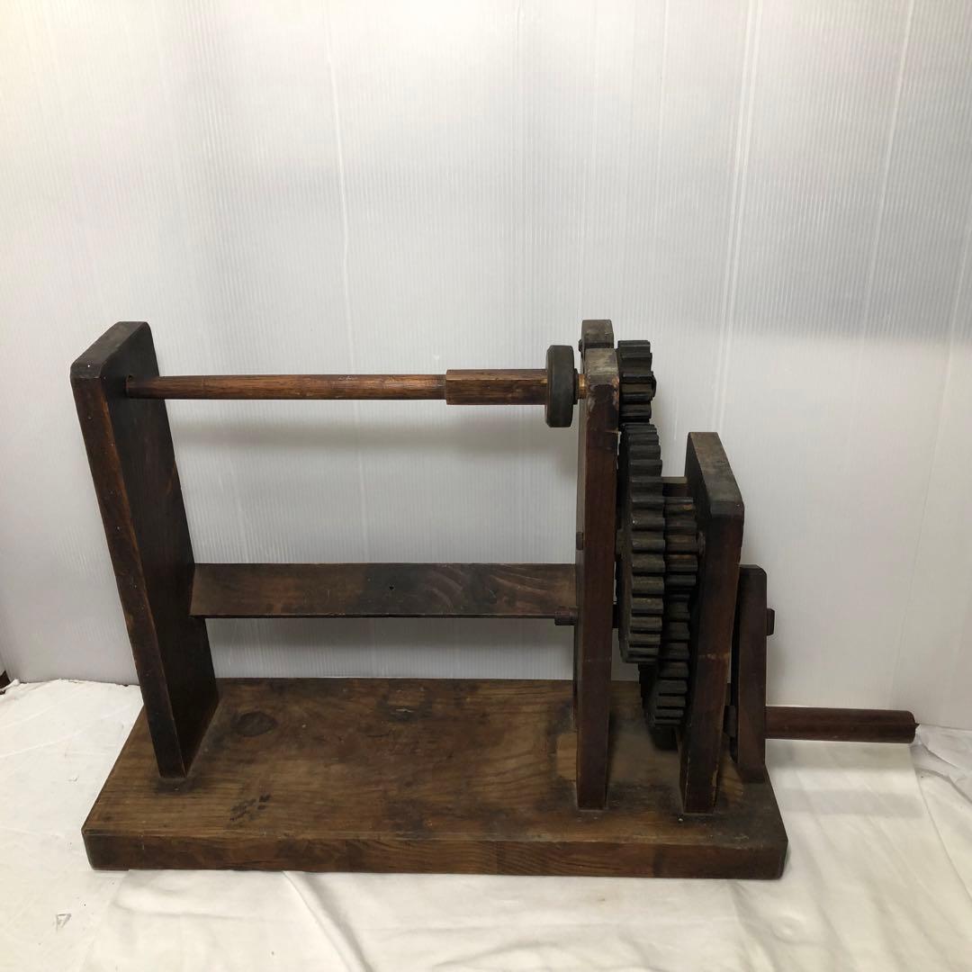 木製糸巻き機 アンティーク 置物 インテリア レトロ - メルカリ