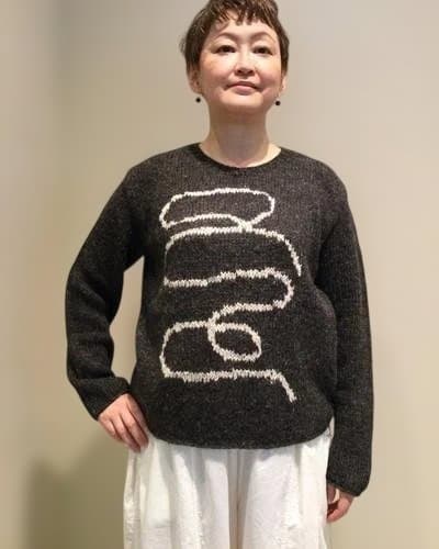 ババグーリ 手紬ぎアルパカお守りニット 2022冬 美品 ヨーガンレール