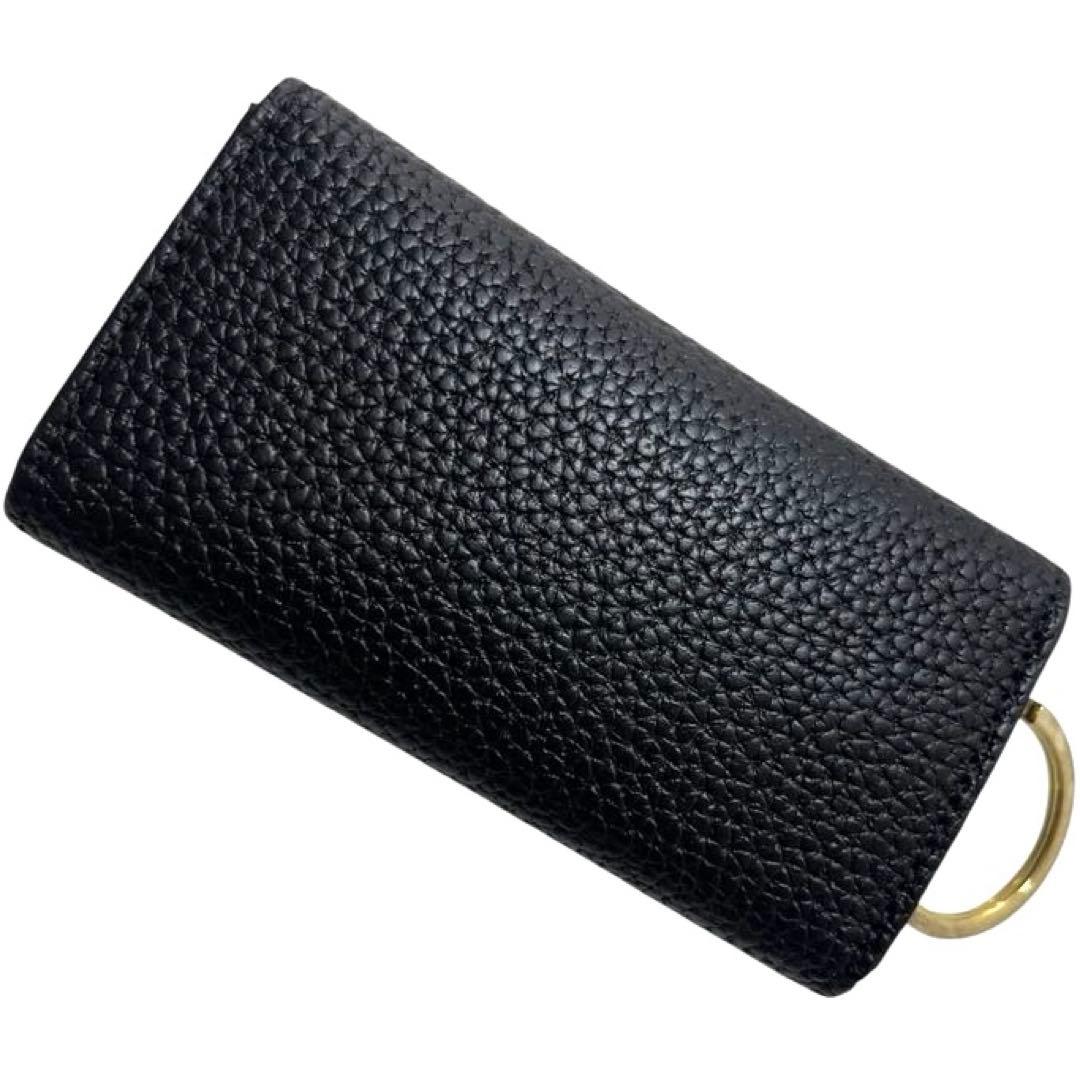 BONAVENTURA ボナベンチュラ キーケース リング シボ革 ゴールド金具