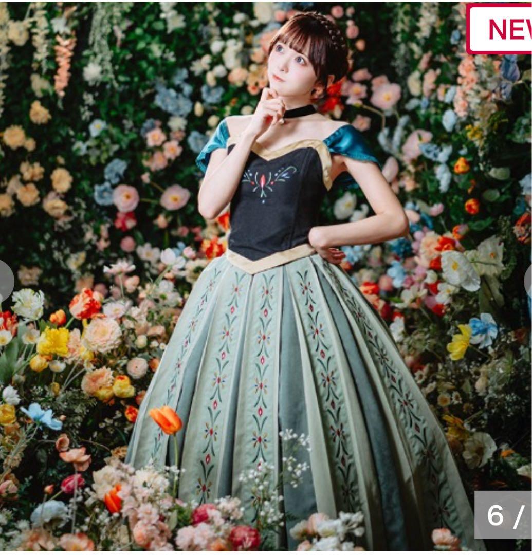 アナ ドレス AVAIL ディズニー アナ雪 ハロウィン dハロ M レディース