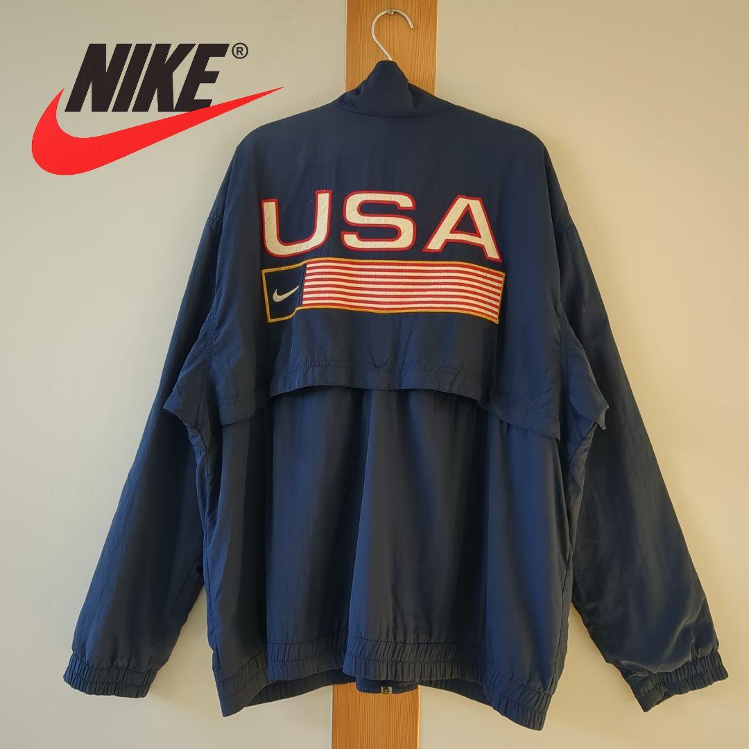 NIKE 96年アトランタ五輪 USA ナイロンJKT NIKE 96年アトランタ五輪 USA ナイロンJKT - メルカリ