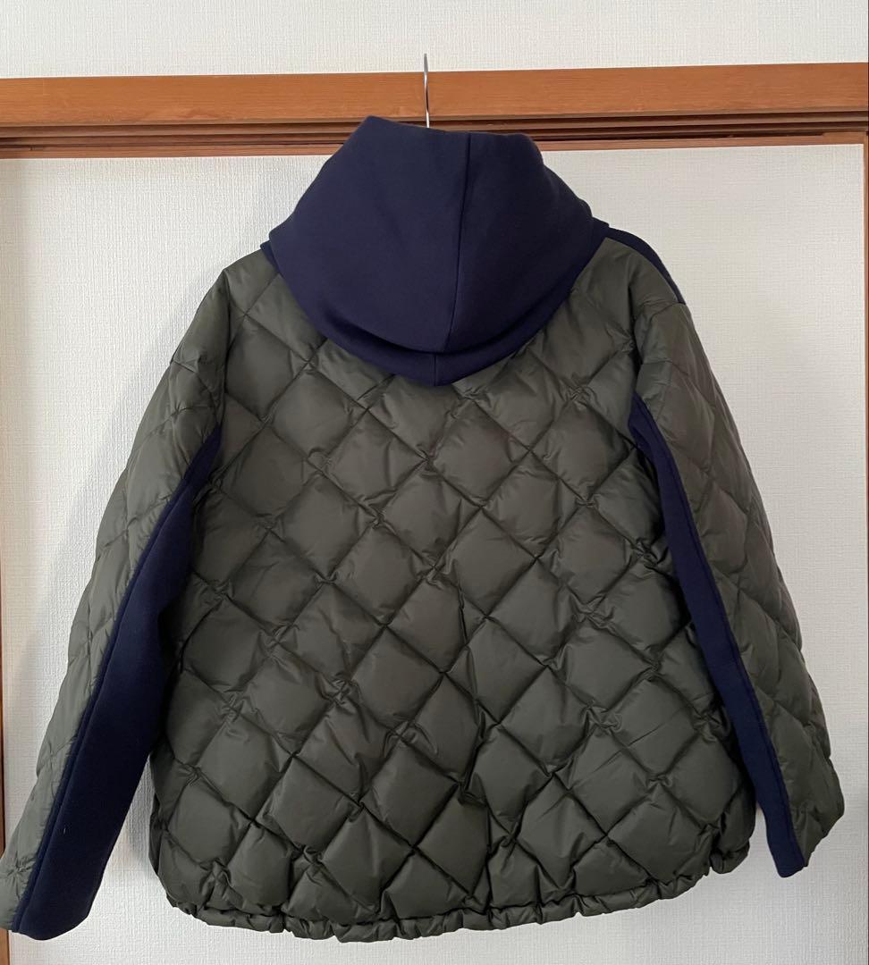 マルシャルテル フード付きネイビー・カーキダウンジャケット - メルカリ