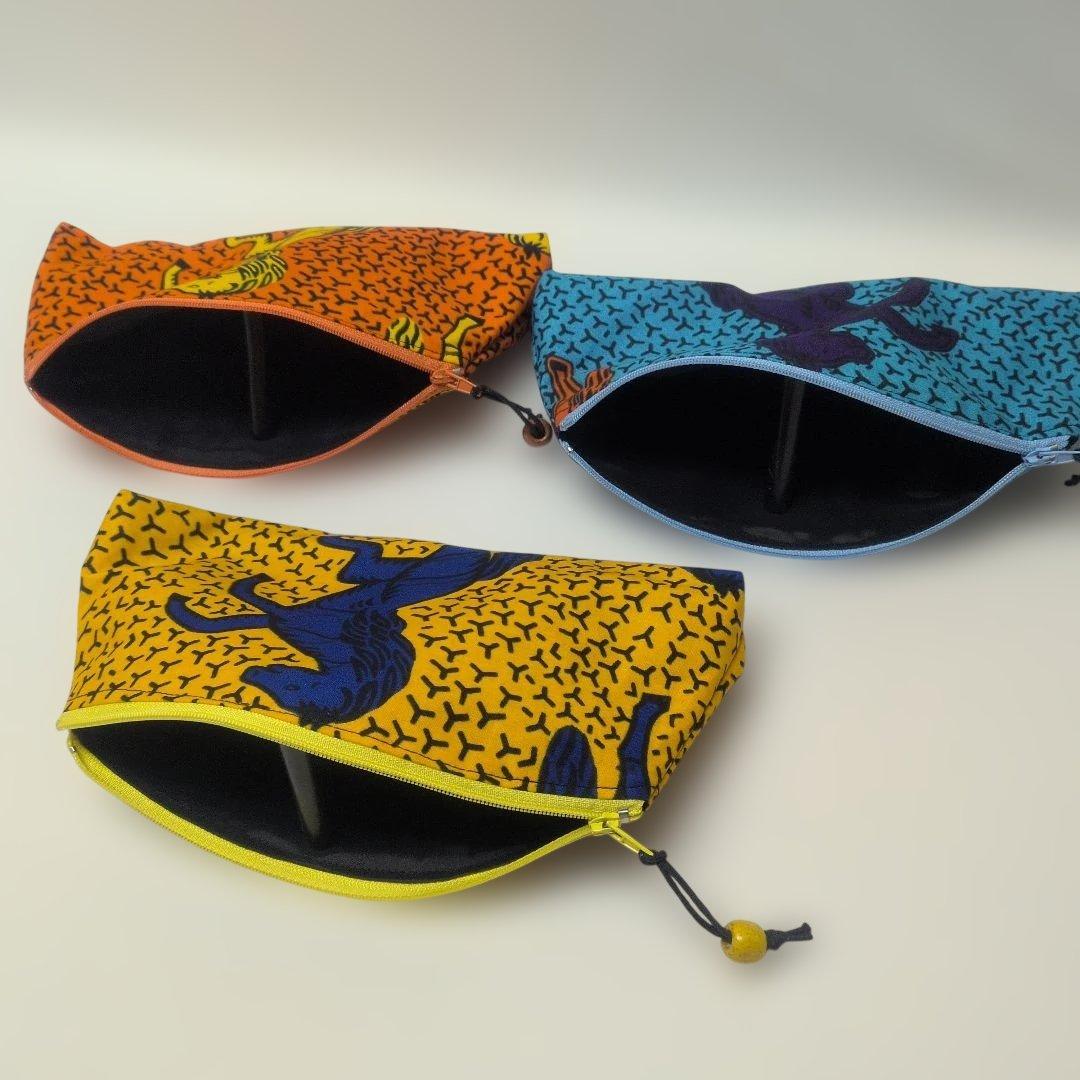 アフリカンがま口オーダーページ アフリカ布馬柄