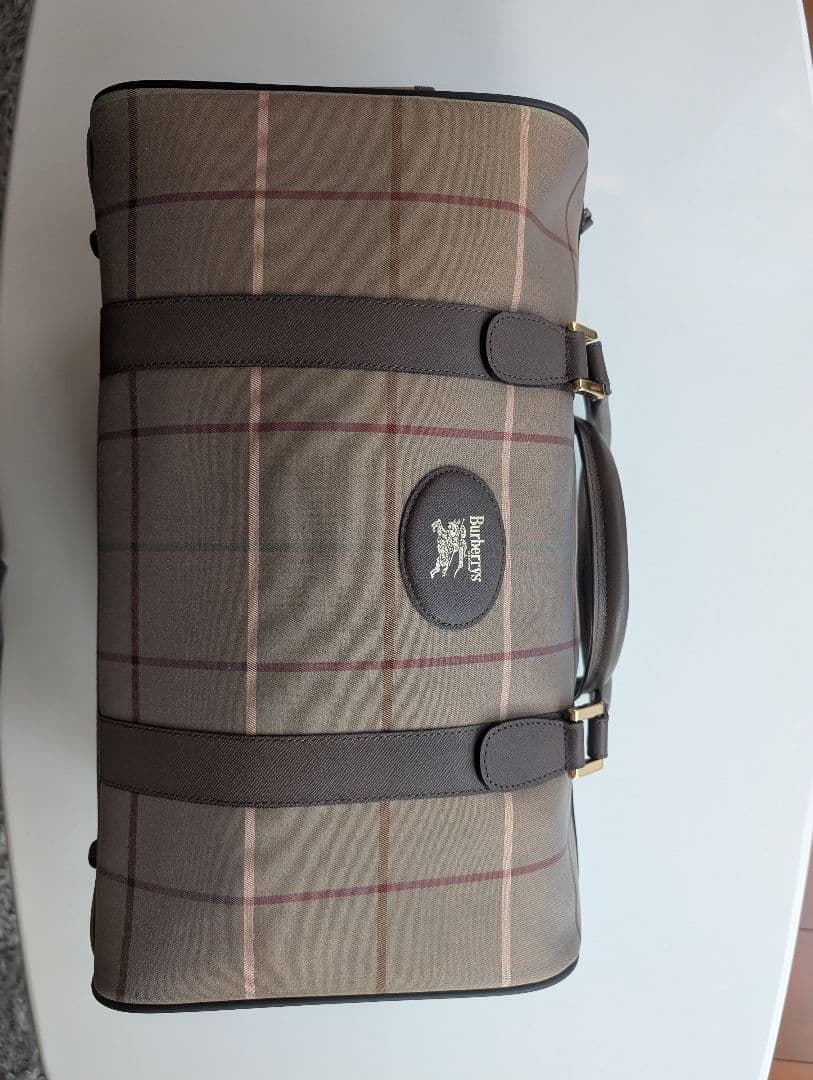 未使用・タグ付】バーバリー ボストンバッグ 三陽商会 シャドー