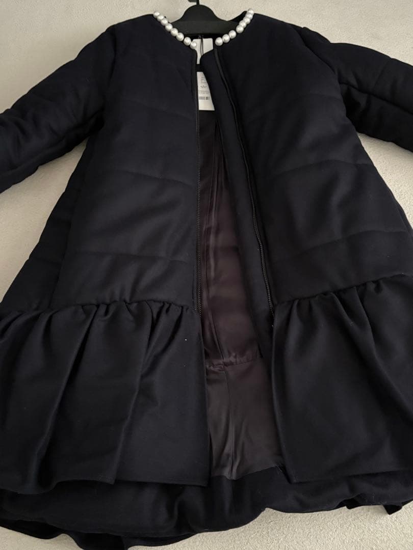 新品 yokochanヨーコチャン パール フレアパディングコート 38 - メルカリ