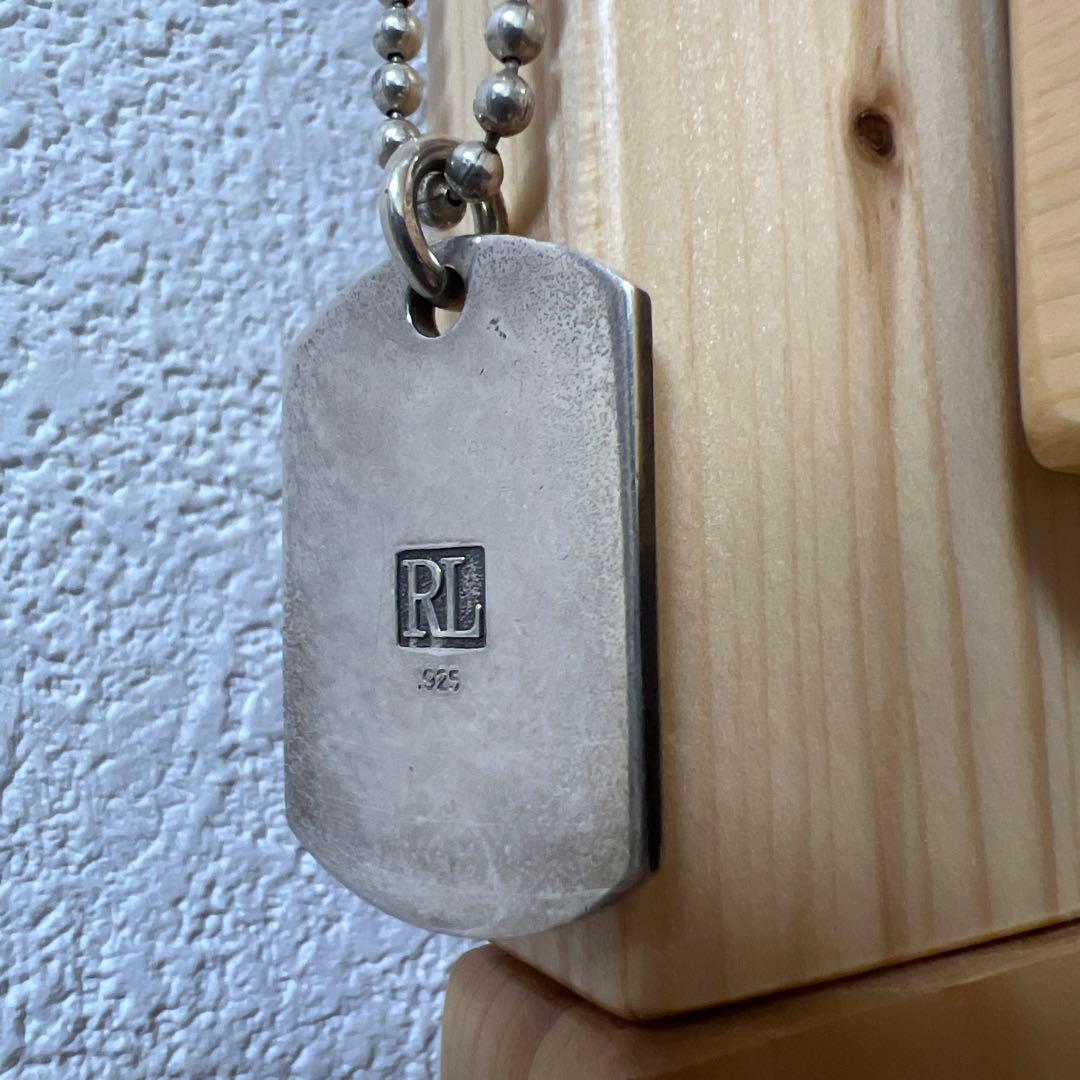 ラルフローレン ネックレス ドッグタグ ホワイト シルバー925